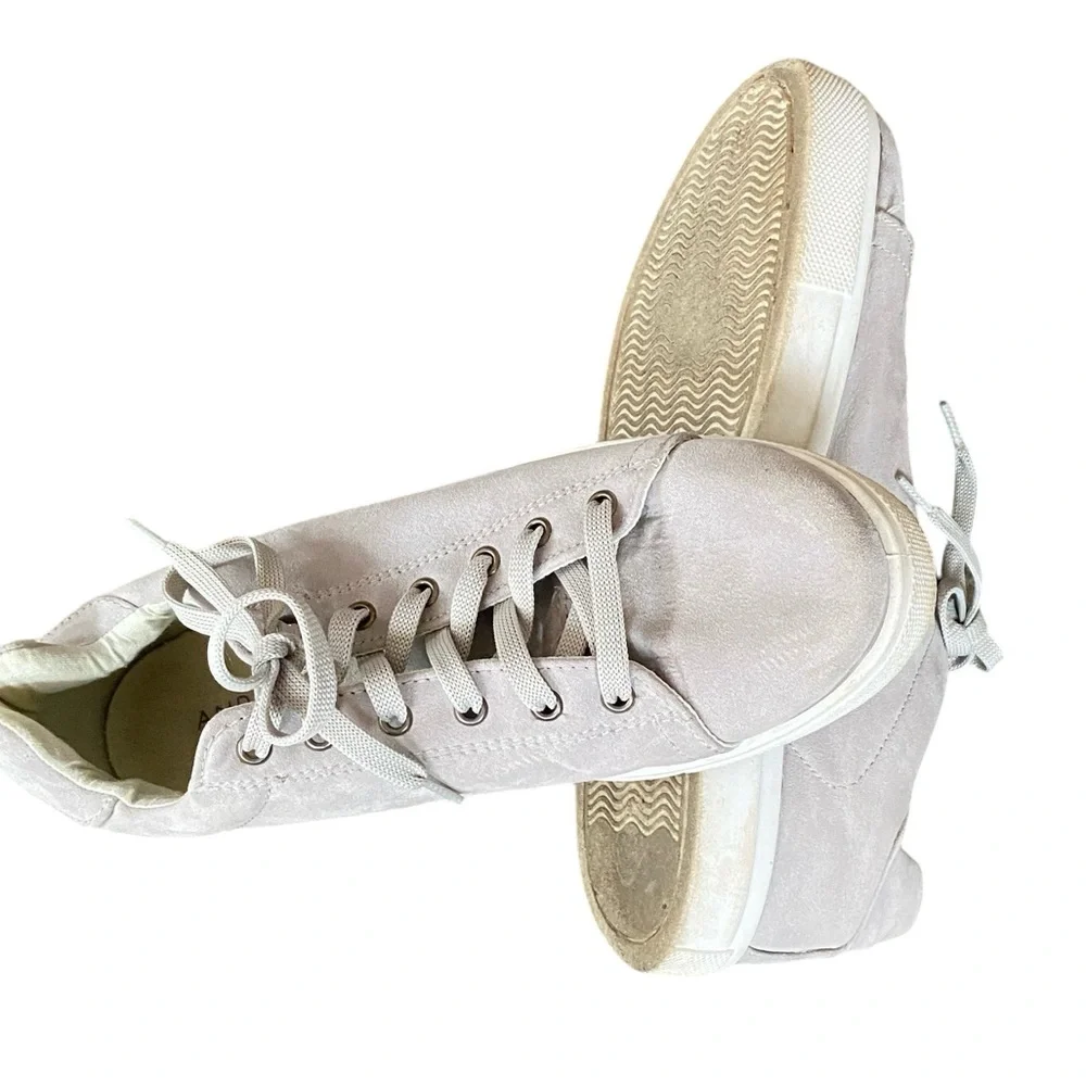 ANDRE Gray Suede Sneakers Lace-Up EU40 Made In Italy